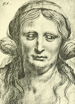 ritratto busto di donna Leonardo Da Vinci