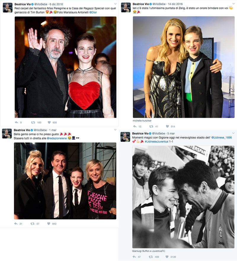 le foto di Bebe Vio con i vip