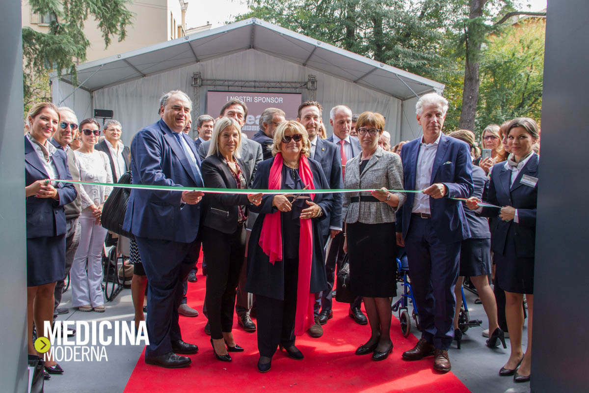 taglio del nastro a Casa di Cura Villa Maria, Padova, il 23 settembre 2017